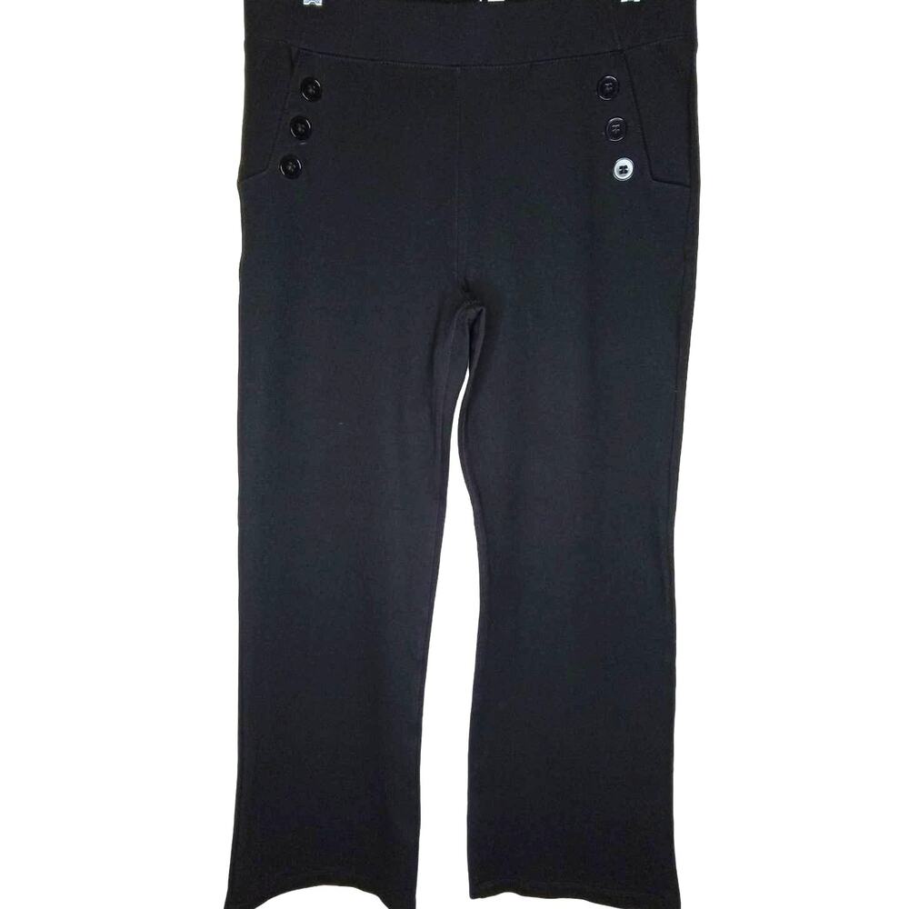 Betabrand Black Straight Leg Classic Casual/Yoga Pants - L/ 32x27